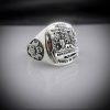 Devonshire & Dorset Regiment Bespoke Ring Oxidized Silver - Image 4