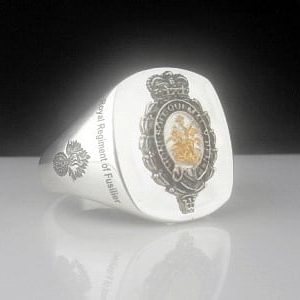 Royal Regiment of Fusiliers Bespoke Sterling Silver Ring