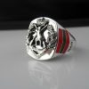 Royal Australian Regiment Bespoke Oxidized Silver Emblem ring