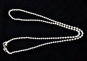 Silver Chain 2.5mm Ball 24 inches Long