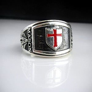 Knights Templar Cigar Band Masonic Ring