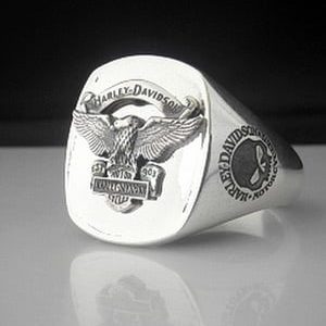 Harley Davidson Sterling Silver Bespoke Ring