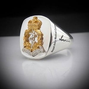 Royal Army Medical Corps Bespoke Sterling Silver Ring