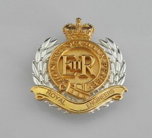 Royal Engineers Gold Plated Pendant/Broach