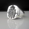Royal Australian Army Medical Corps Bespoke Oxidized Emblem Ring