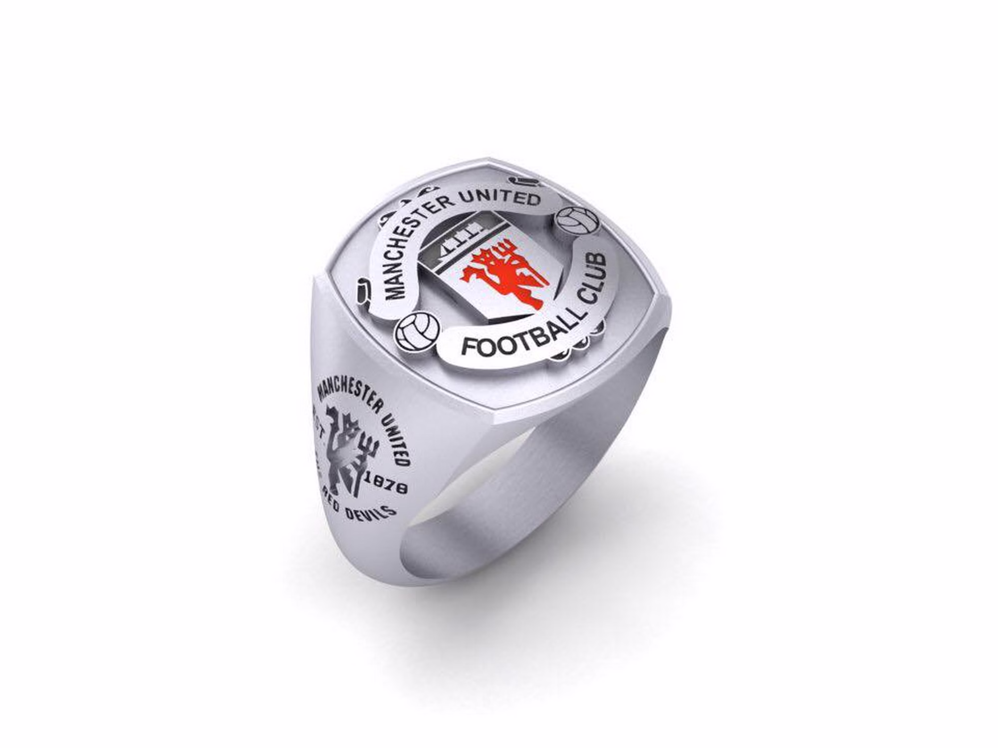 Manchester Football Club Sterling Silver Ring - Image 5