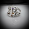 Tree of Life Sterling Silver Ring with Gemstones - Image 4